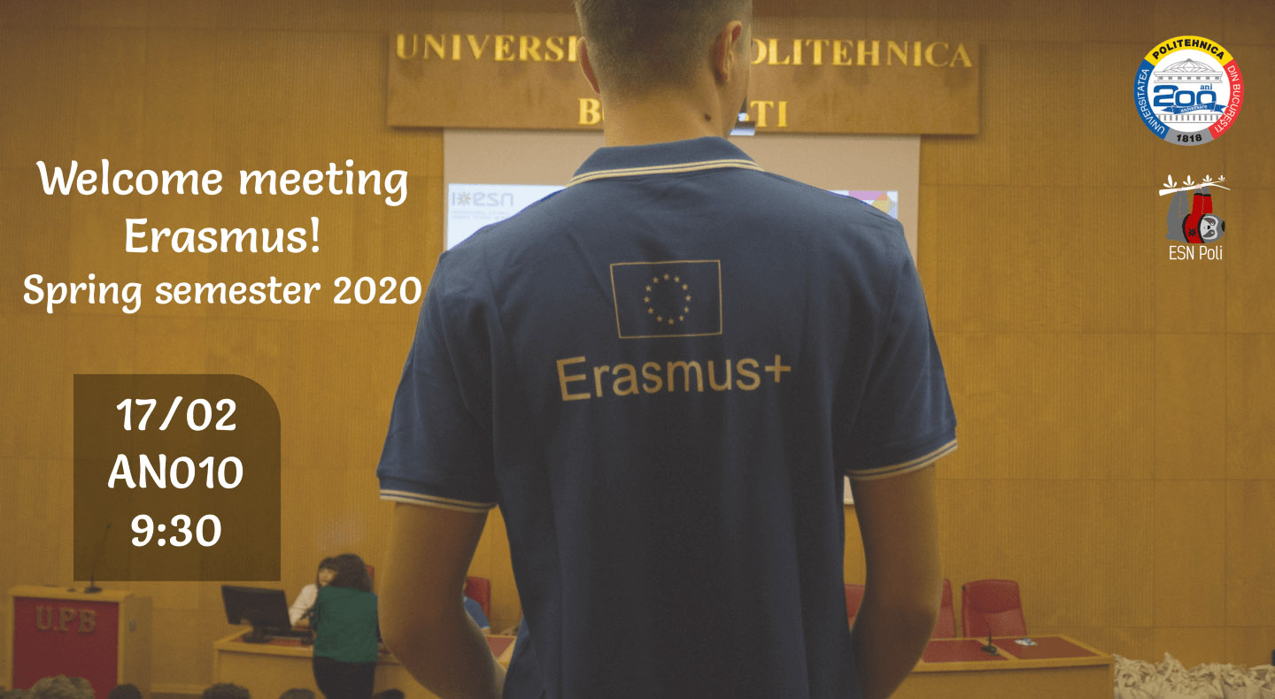 Welcome meeting for ERASMUS Students!